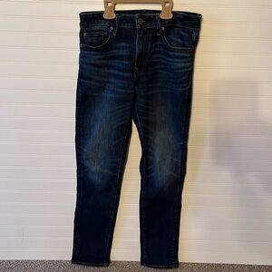 American Eagle Mens Airflex+ Slim Straight Jeans-Size 30x32 Dark Wash